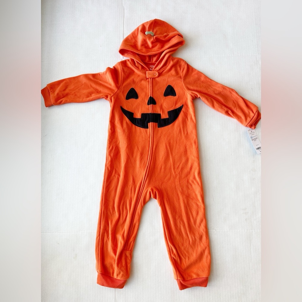 Halloween Jack-O-Lantern Fleece
Hooded Pajama Sleeper NWT